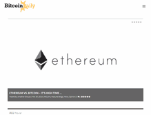 Tablet Screenshot of bitcoindaily.com
